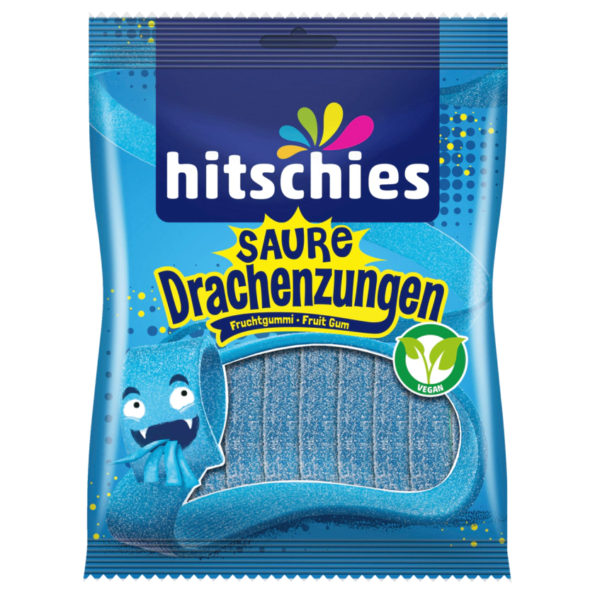 Hitschies Saure Drachenzungen vegan 125g - 4003840008751