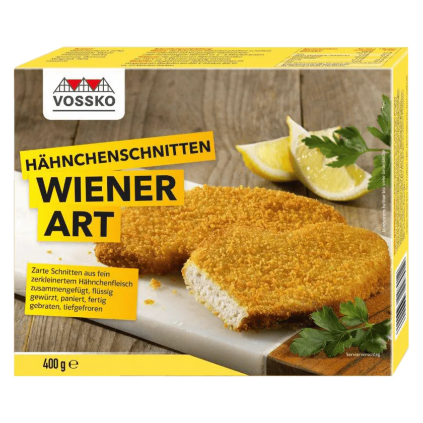 Vossko Hähnchenschnitten Wiener Art 400g - 4004155016523