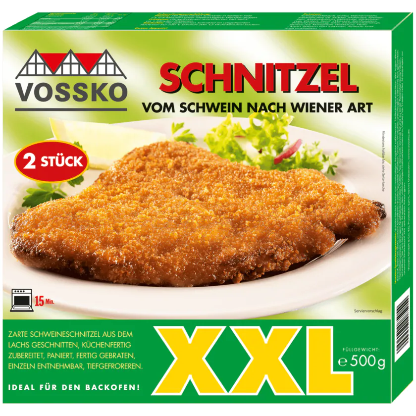 Vossko XXL-Schnitzel vom Schwein 500g - 4004155019005