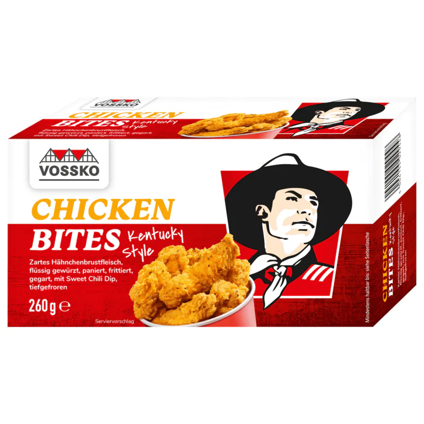 Vossko Chicken Bites Kentucky Style 260g - 4004155029448
