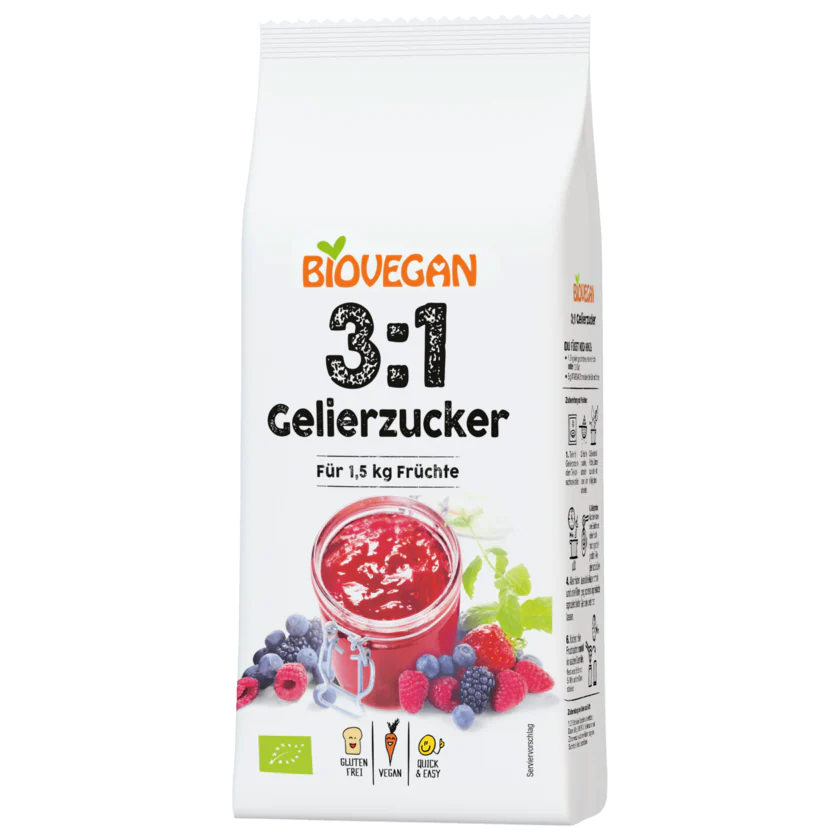 Biovegan Bio Gelierzucker 3:1 500g - 4005394285404