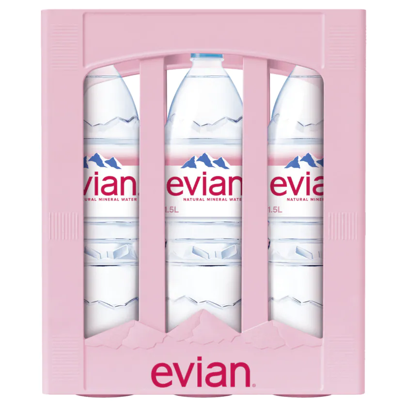 Evian Mineralwasser Still 6x1,5l - 4005720008127