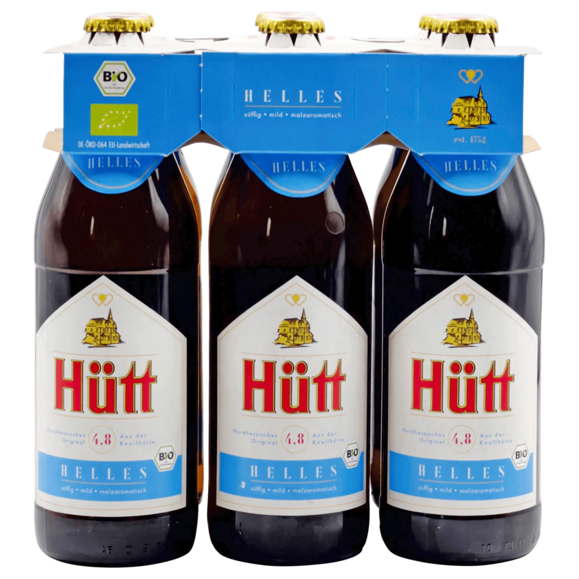 Hütt Bio Helles 6x0,5l - 4005773013000