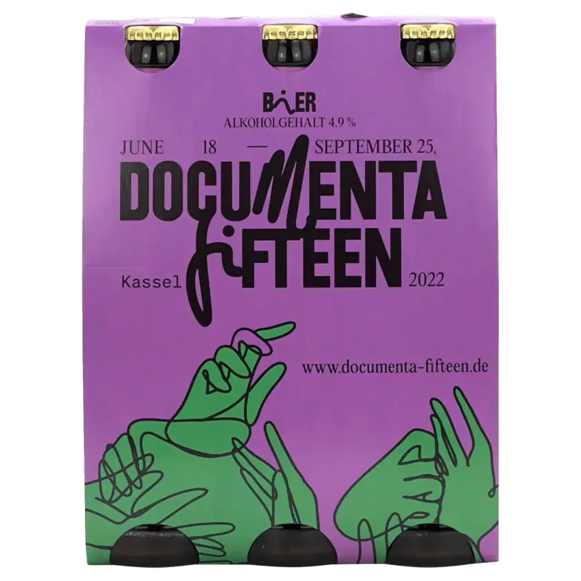 Hütt x documenta fifteen Bio Bier vegan 6x0,33l - 4005773014007