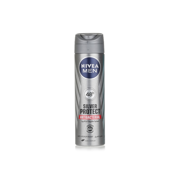 Nivea silver protect deodorant spray for men 150ml - Waitrose UAE & Partners - 4005808302659