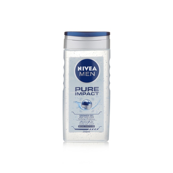 Nivea Men pure impact shower gel 250ml - Waitrose UAE & Partners - 4005808781812