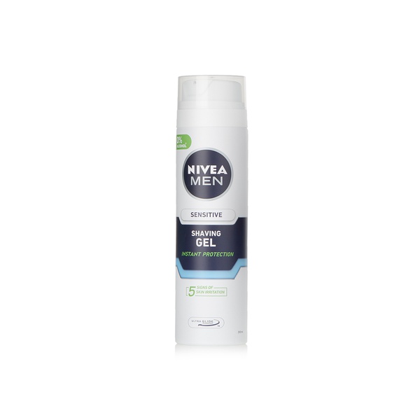 Nivea Men shaving gel for sensitive skin 200ml - Waitrose UAE & Partners - 4005808817405