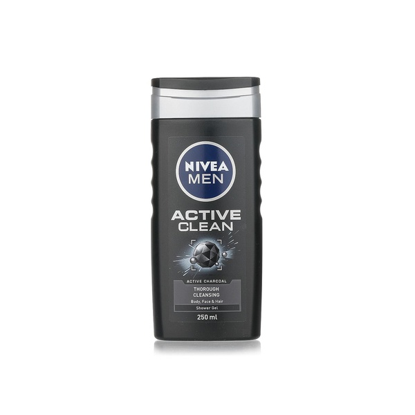 Nivea Men active clean shower gel 250ml - Waitrose UAE & Partners - 4005900326683