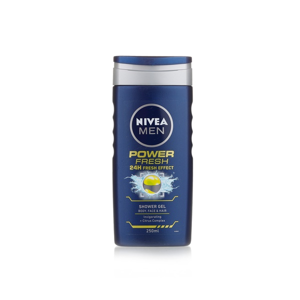 Nivea Men power fresh shower gel 250ml - Waitrose UAE & Partners - 4005900420091