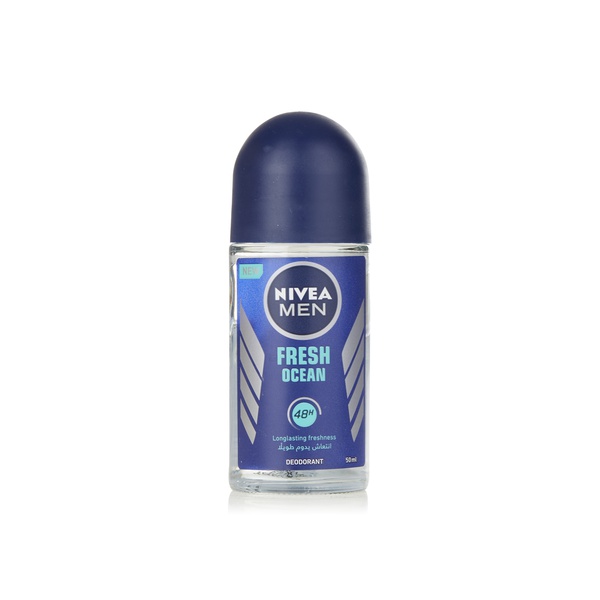 Nivea Men fresh ocean roll on deodorant 50ml - Waitrose UAE & Partners - 4005900477378