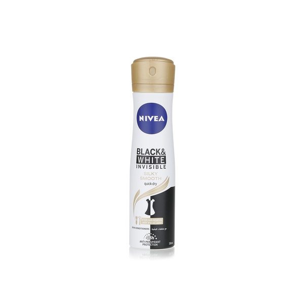 Nivea black & white silky smooth deodorant spray 150ml - Waitrose UAE & Partners - 4005900540188