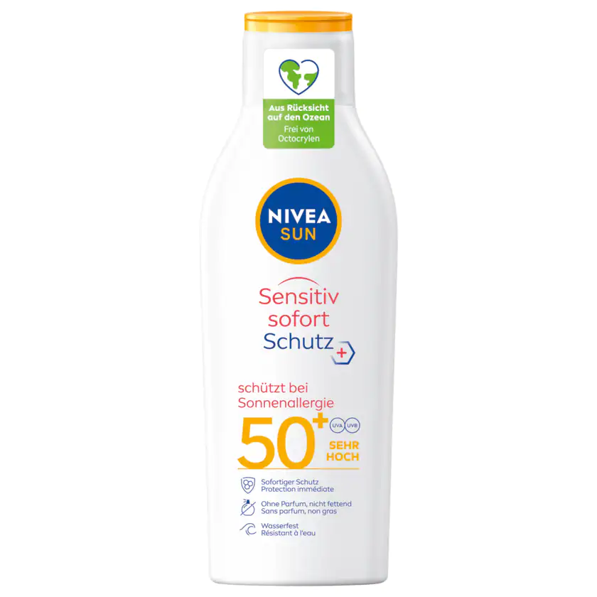 NIVEA Sun Sonnenlotion Sensitiv LSF 50+ 200ml - 4005900595461