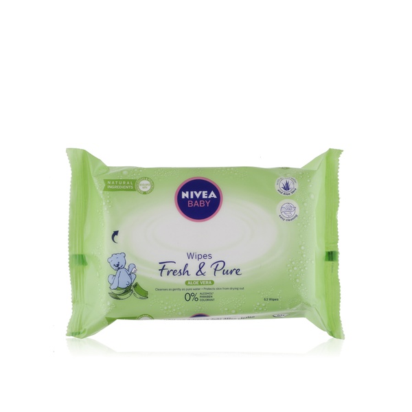 Nivea fresh and pure baby wipes x63 - Waitrose UAE & Partners - 4005900634726