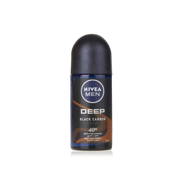 Nivea for men black carbon roll on deodorant 50ml - Waitrose UAE & Partners - 4005900640741