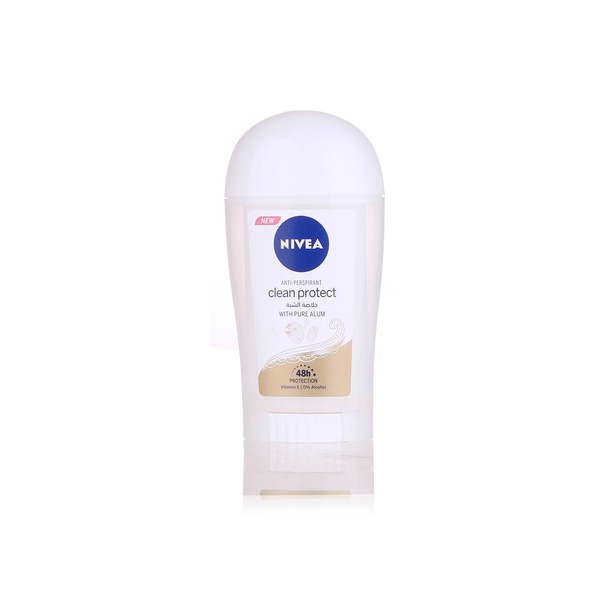 Nivea clean protect deodorant stick pure alum 40ml - Waitrose UAE & Partners - 4005900739445