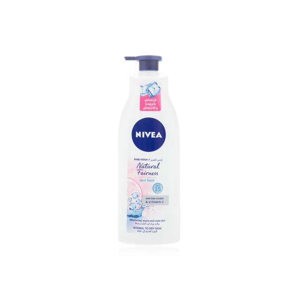 Nivea natural fairness cool fresh body lotion 400ml - Waitrose UAE & Partners - 4005900788962