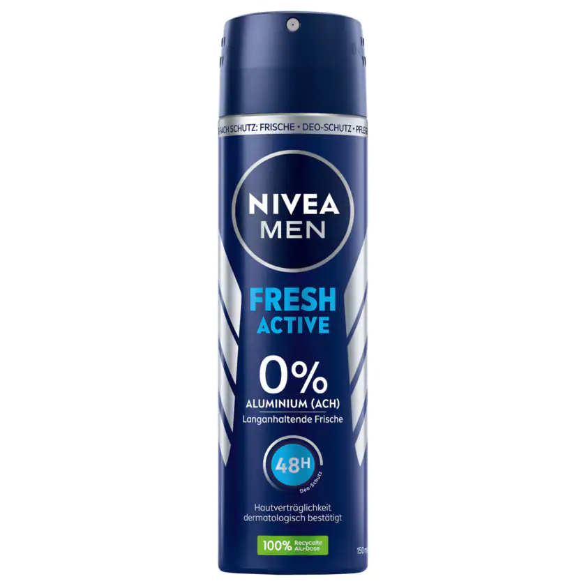 NIVEA Men Deospray Fresh Active Spray 72h ohne Aluminium 150ml - 4005900843531
