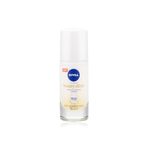 Nivea beauty elixir fresh jasmine and amber women roll on deodorant 40ml - Waitrose UAE & Partners - 4005900861962