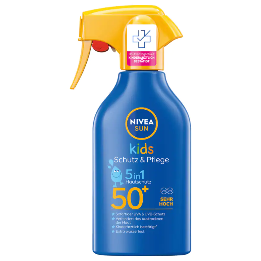 NIVEA Sun Kids Schutz & Pflege 5in1 Hautschutz LSF50+, 250ml - 4005900906304