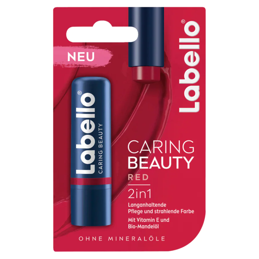Labello Caring Beauty Red 2in1 5,5ml - 4005900918529