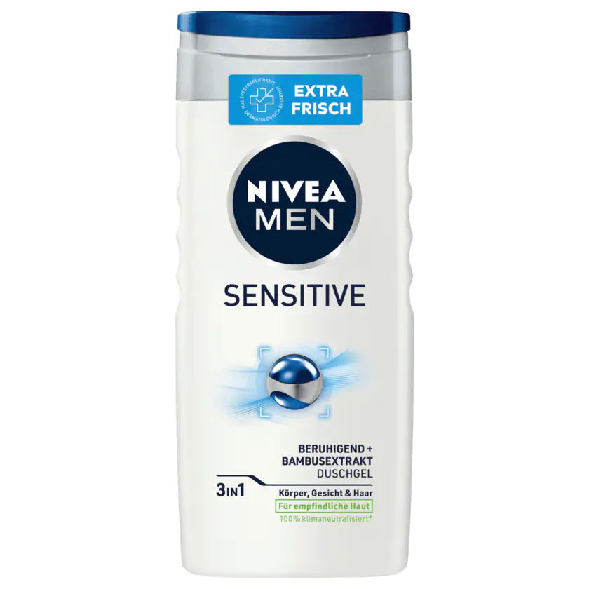 NIVEA Men Duschgel Sensitive 3in1 250ml - 4005900952387