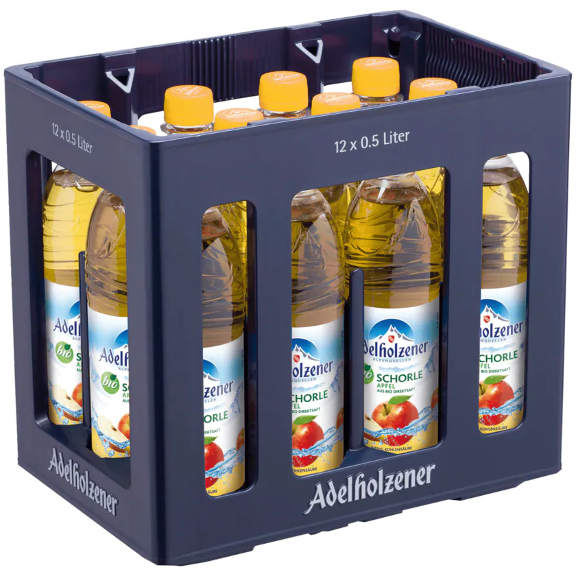 Adelholzener Bio Schorle Apfel 12x0,5l - 4005906092759