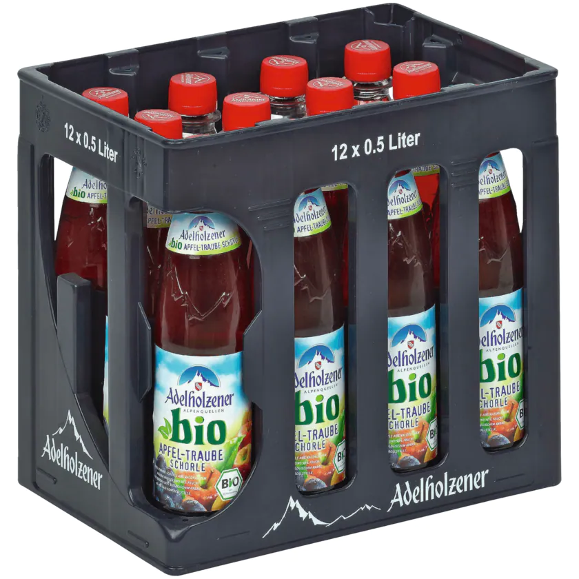 Adelholzener Bio Apfel-Traube 12x0,5l - 4005906092773