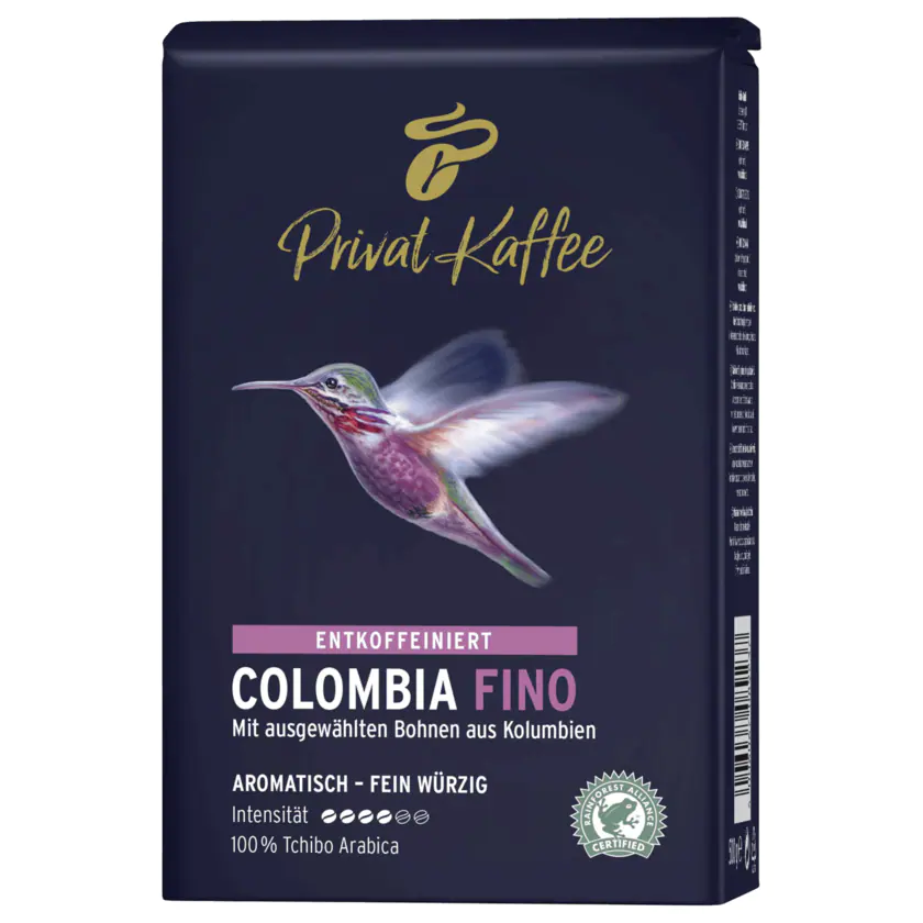 Tchibo Privat Kaffee Colombia Fino entkoffeiniert 500g - 4006067089237