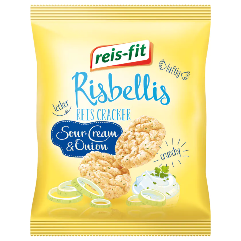 Reis-fit Risbellis Sour Cream & Onion 40g - 4006237641234