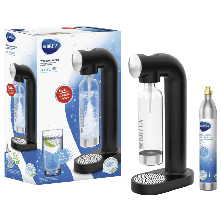 BRITA Wassersprudler sodaONE Schwarz - 4006387113193