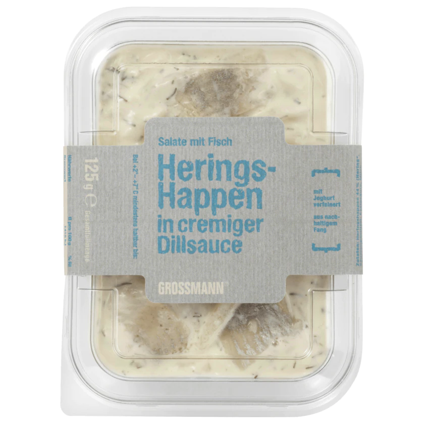 Heringshappen in cremiger Dillsauce 125g - 4006495180001