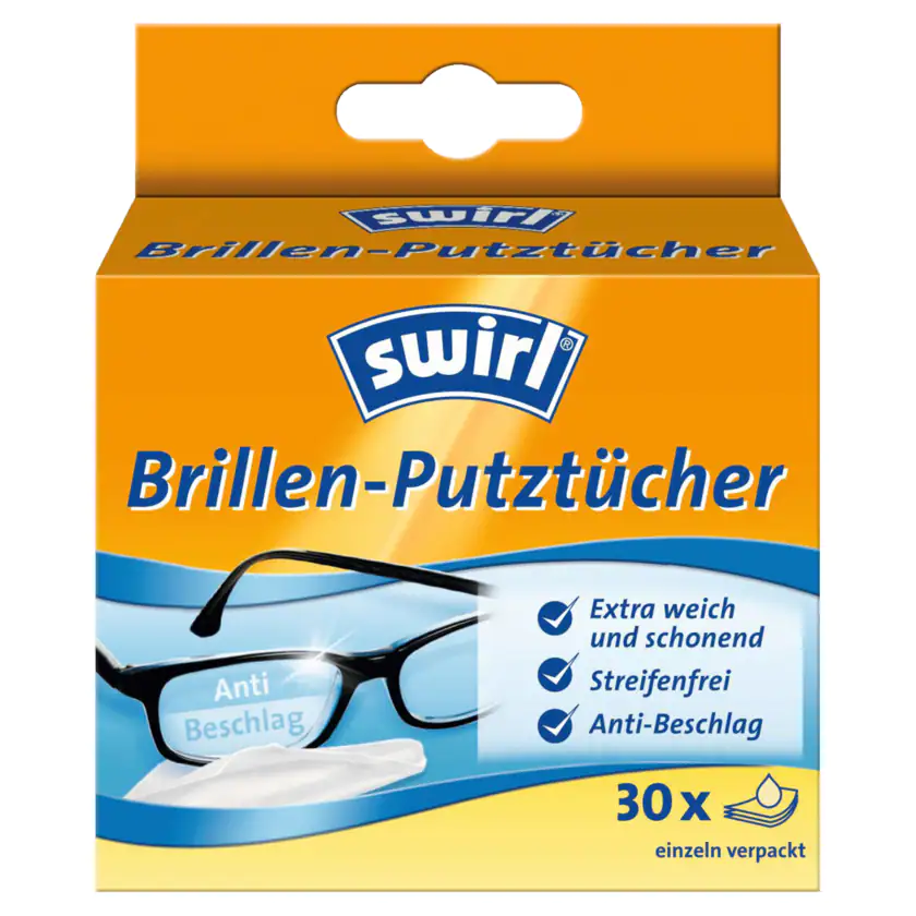 Swirl Brillen-Putztücher 30 Stück - 4006508177325