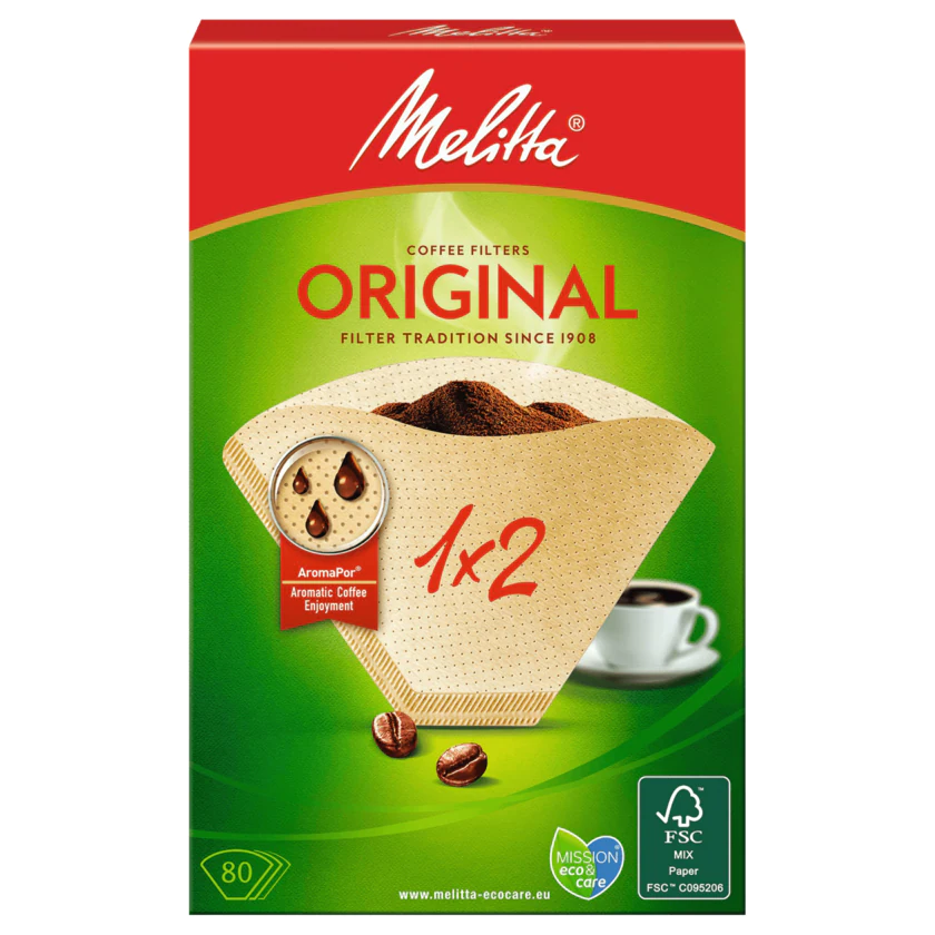 Melitta Kaffeefilter 1x2 Original 80 Stück - 4006508178087