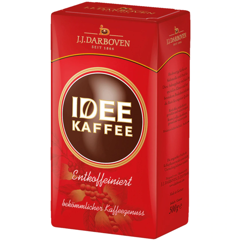 J.J. Darboven Idee Kaffee entkoffeiniert 500g - 4006581000800