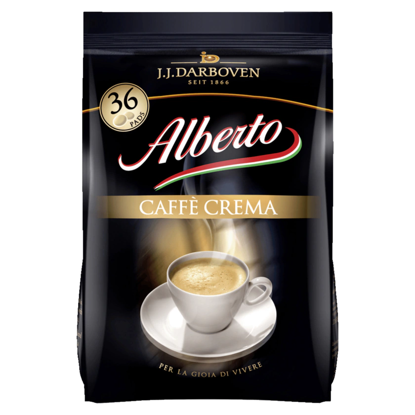 J. J. Darboven Alberto Caffé Crema Pads 252g - 4006581016832