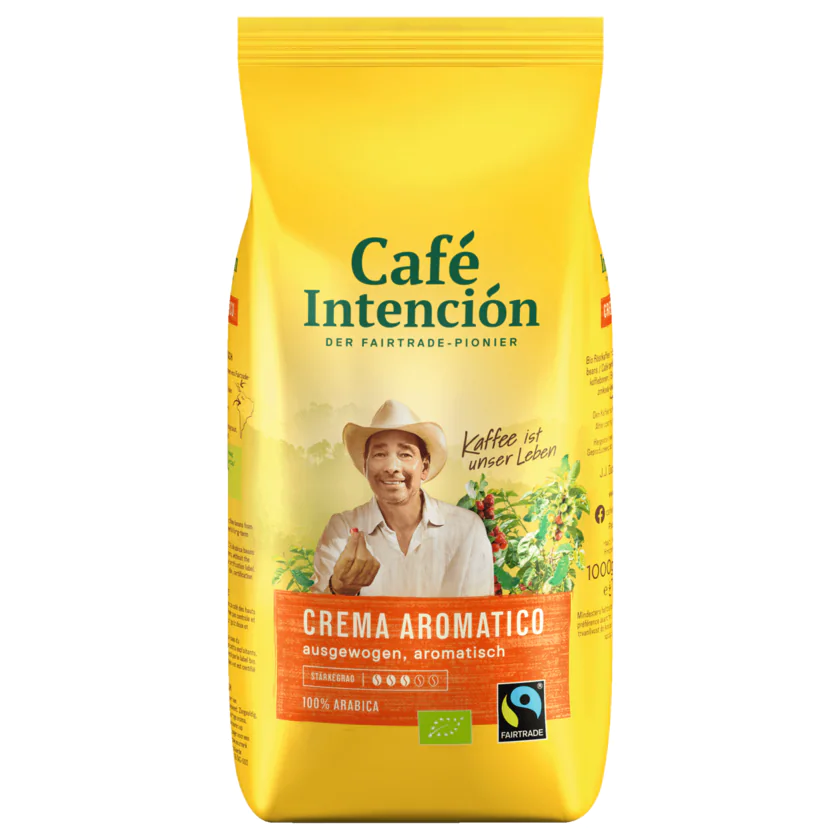 Darboven Café Intención ecológico Café Crema Bio Fairtrade1 kg - 4006581020686