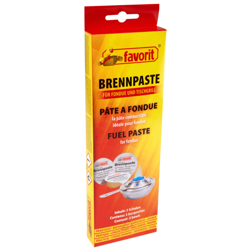 Favorit Sicherheitsbrennpaste 3x80g - 4006822318114
