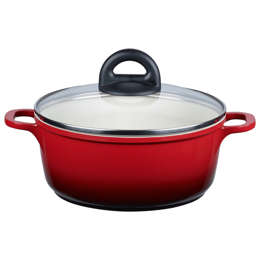 Elo Kochtopf mit Glasdeckel Red Shadow rot/schwarz Ø 20cm - 4006925626604