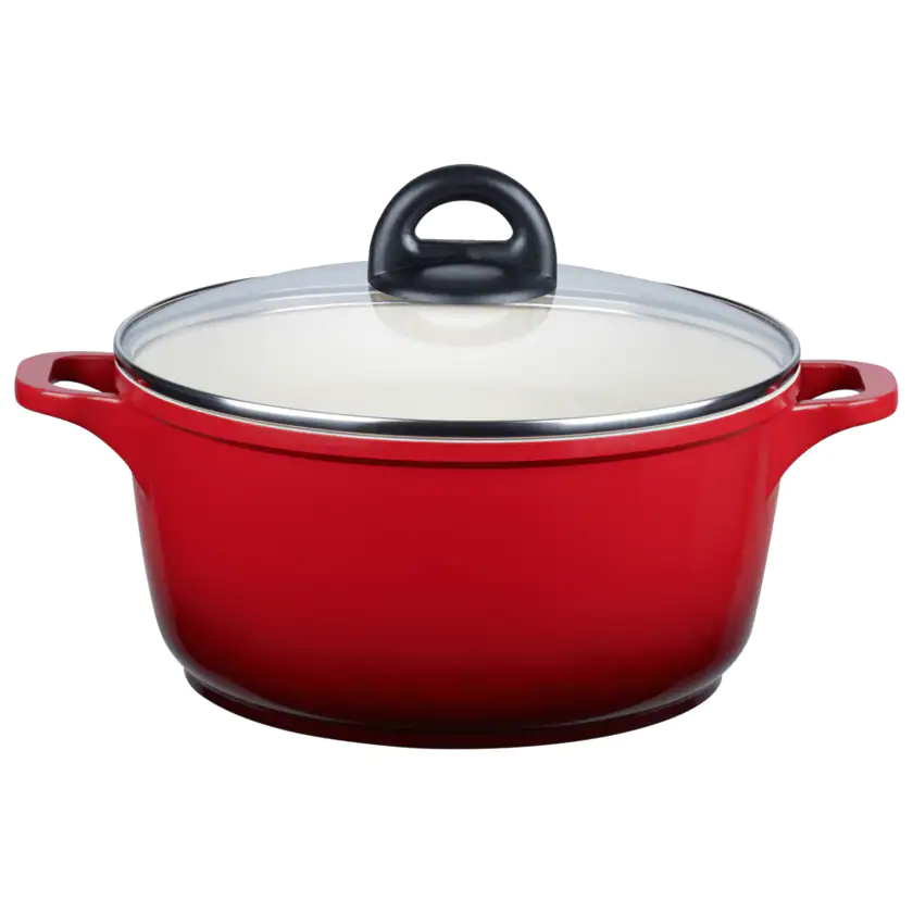 Elo Kochtopf mit Glasdeckel Red Shadow rot/schwarz Ø 24cm - 4006925626642