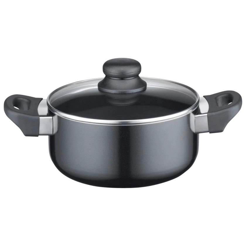 Elo Kochtopf mit Glasdeckel schwarz Ø 20cm - 4006925627809