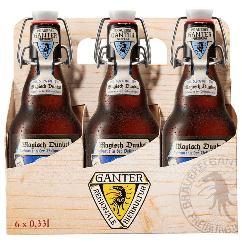 Ganter Magisch Dunkel 6x0,33l - 4007416000378