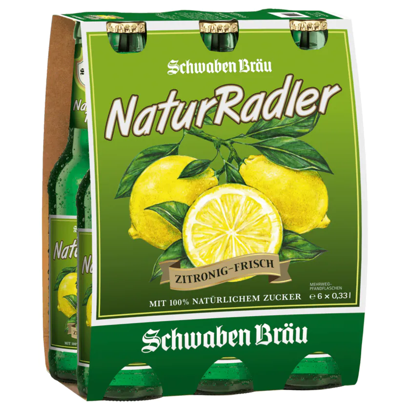 Schwaben Bräu Natur Radler 6x0,33l - 4007606600548