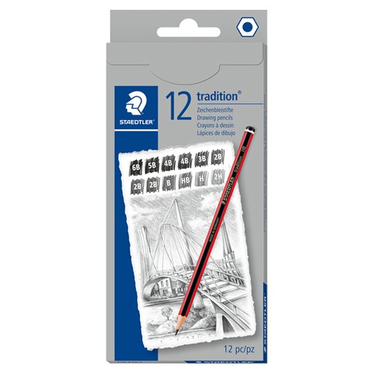 Staedtler Sketchingpencils 2H To Hb 12 Pack - 4007817111017