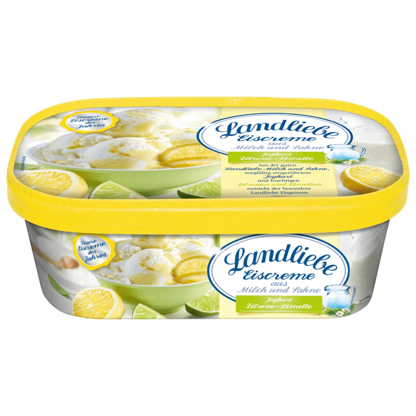 Landliebe Eiscreme Joghurt-Zitrone-Limette 750ml - 4007993021391