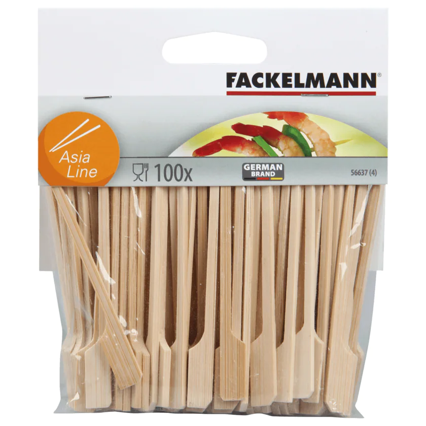 Fackelmann Fingerfoodsticks 9cm Bambus 100 Stück - 4008033566377