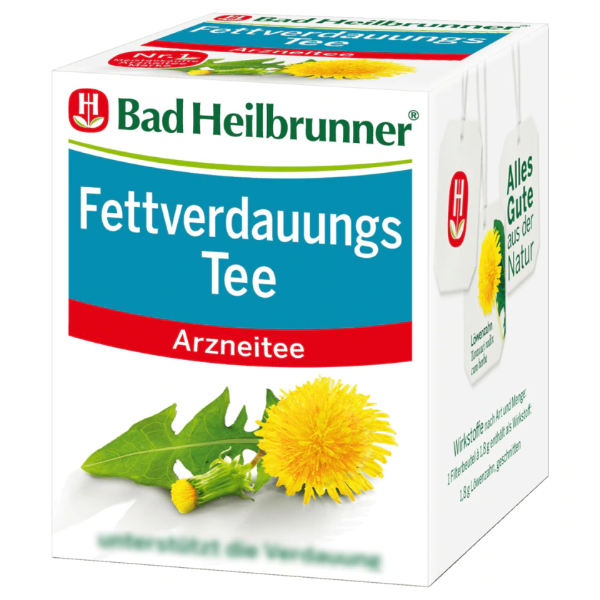 Bad Heilbrunner Fettverdauungs Tee 8 Stück - 4008137002238