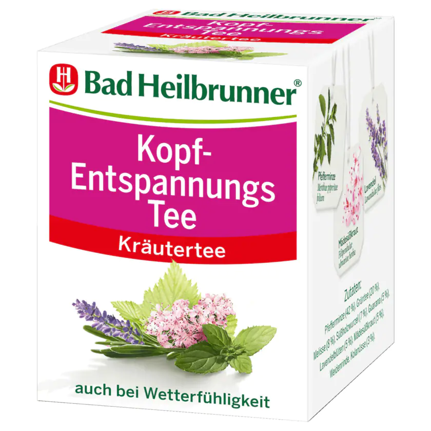 Bad Heilbrunner Kopf-Entspannungstee 16 Stück - 4008137002382