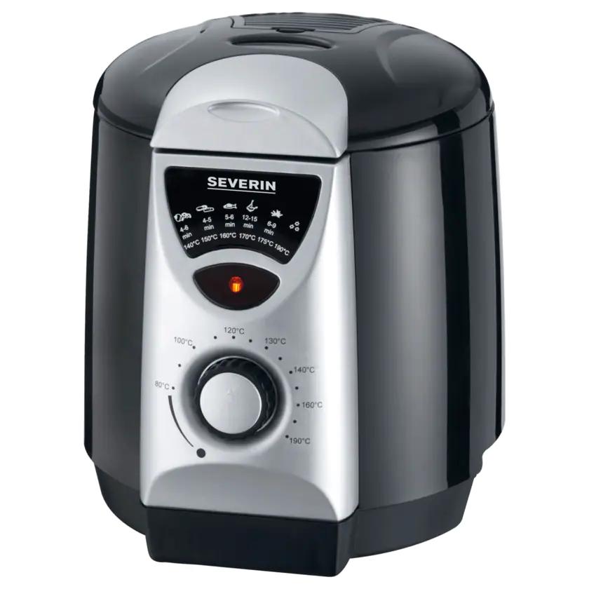 Severin Mini-Fritteuse 2408 silber/schwarz - 4008146240805
