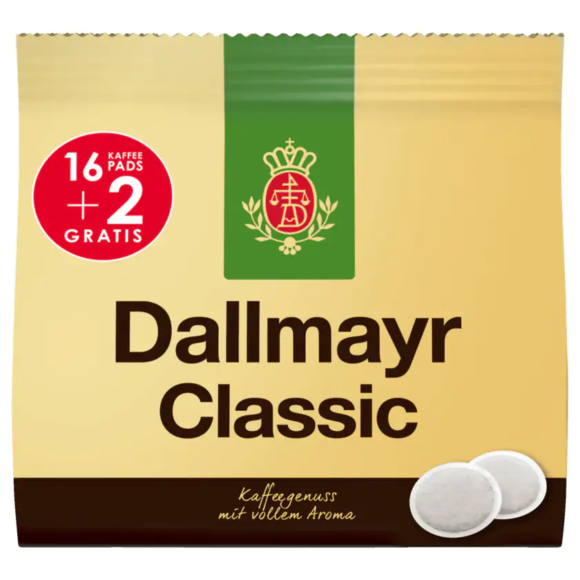 Dallmayr Kaffeepads Classic 16+2ST 124G - 4008167014539
