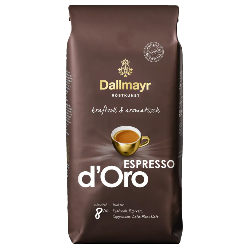 Dallmayr Espresso d'Oro ganze Bohnen 1 kg - 4008167154679